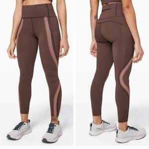 Lululem Speed Tight -Stripes - size 12